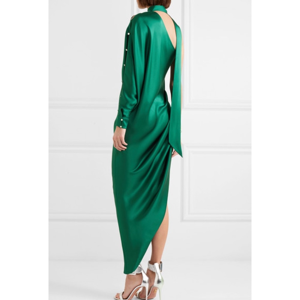 🚫SOLD🚫Ralph & Russo One-shoulder asymmetrical silk dress - Picture 3 of 7